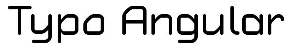 Typo Angular Rounded font preview